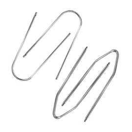 Dickno 4 PCS Car Radio Removal Pry Tool, U/V-Shaped Stainless Steel Auto Stereo Release Tool Kit, Universal Radio Remover for Disassembly of Most Vehicle Audio Frequency Converter