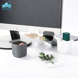 morytrade Pen Stand, Pen Holder, Pencil Holder, Tool Stand, Pen Case, Trinket Case, Set of 2 (Gray)