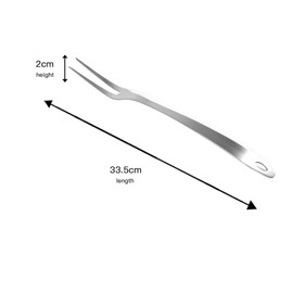 IMEEA 2 Pcs Meat Fork Stainless Steel Carving Forks 13 Inch Two Prong Fork Meat Cooking Forks for Chicken Turkey Beef Barbecue