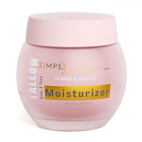 Simple Sophistication Magnesium Tallow Body Lotion- with grassfed beef tallow,