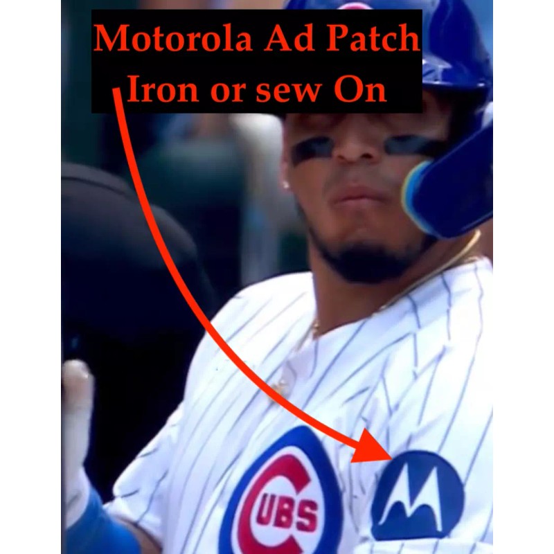 Cubs Motorola Patch Chicago Cubs Baseball Jersey Patch Iron On