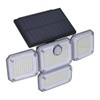 Solar Outdoor Street Light 4 Rotating Head Flexible Foldable IP64