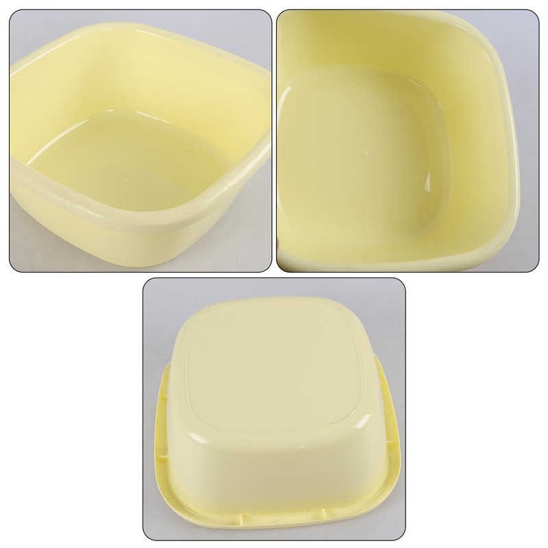 Ponpong 30.5cm Square Plastic Washing Up Bowls, Coloured Small Square