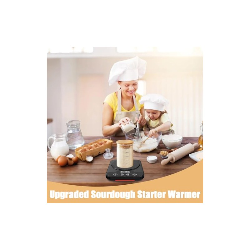 Sourdough Starter Warmer Mat, 12H Timer Warming Heating Pad, Precise