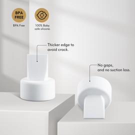 Durceler Pump Parts, 24 Piece Duckbill Valves Compatible with Spectra Breast Pumps, Replacement Pump Parts, S1 / S2 Milk Duck Valves, Spectra 9 Plus/SG Duck Bills, Breast Accessories Total 24PCS