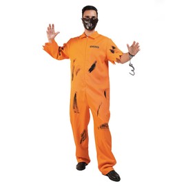 SEA HARE Adult Men's Orange Biochemical Prisoner Costume (M)