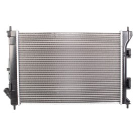 TRQ Radiator Assembly Aluminum Core Compatible with 11-13 Hyundai Elantra 13 Elantra Coupe 13-15 Elantra GT 14 Kia Forte Forte Koup 12-13 Soul CU13333 HY3010175