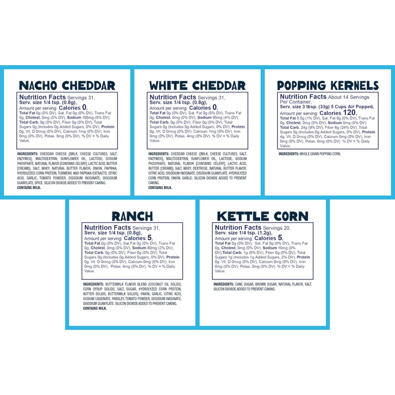 Kernel Season's Movie Night Supplies, Popcorn and Seasoning Party Pack,