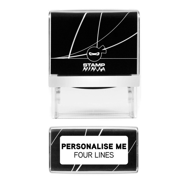Personalised Custom Made Self-Inking Company Business Address Rubber Ink Stamp
