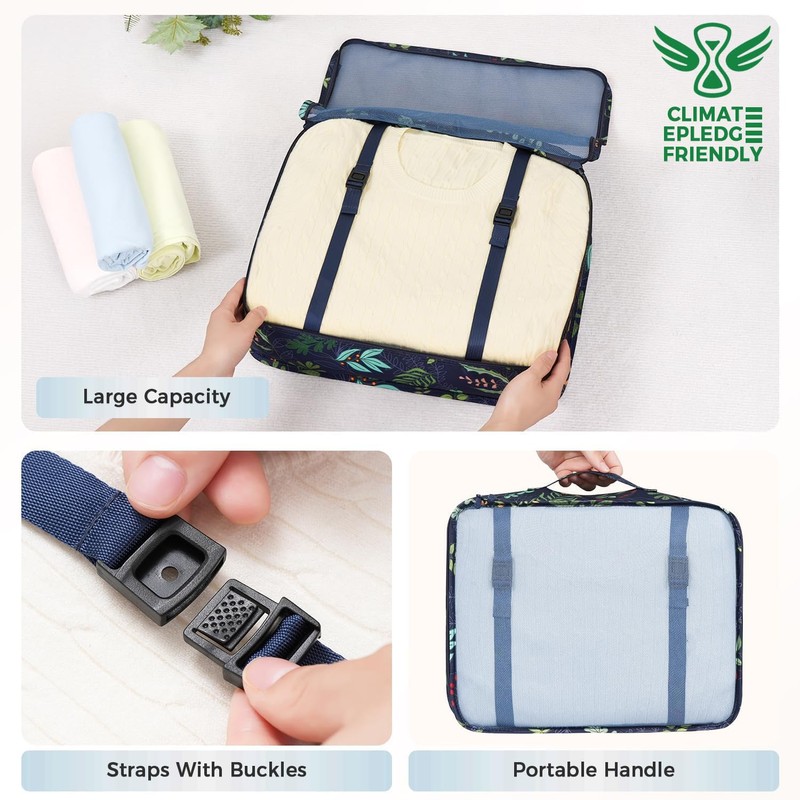 BAGAIL Packing Cubes for Suitcase 8 Set, Lightweight Luggage Packing