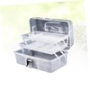 Healeved Foldable Nail Tool Box Multi-Functional Acrylic Organizer for Nail