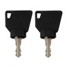 2 Pack Ignition Keys for JCB Volvo Mini Excavator, Loader