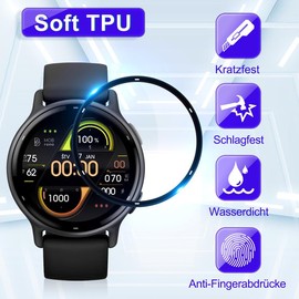 Wondoner Pack of 2 Screen Protectors for Garmin Vivoactive 5 Screen Protector, 0.33 mm Easy Installation Protection for Garmin Vivoactive 5 Film, [Anti-Fingerprint] HD TPU Soft for Vivoactive 5 Screen