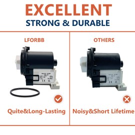 4681EA2001T Washer Pump，Washer Drain Pump Motor Replacement for LG Washing Machine，Drain Pump Motor with Ring Seal Attached on Motor