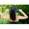 Ponytail Sun Hat w/Removable Chin Strap - Navy