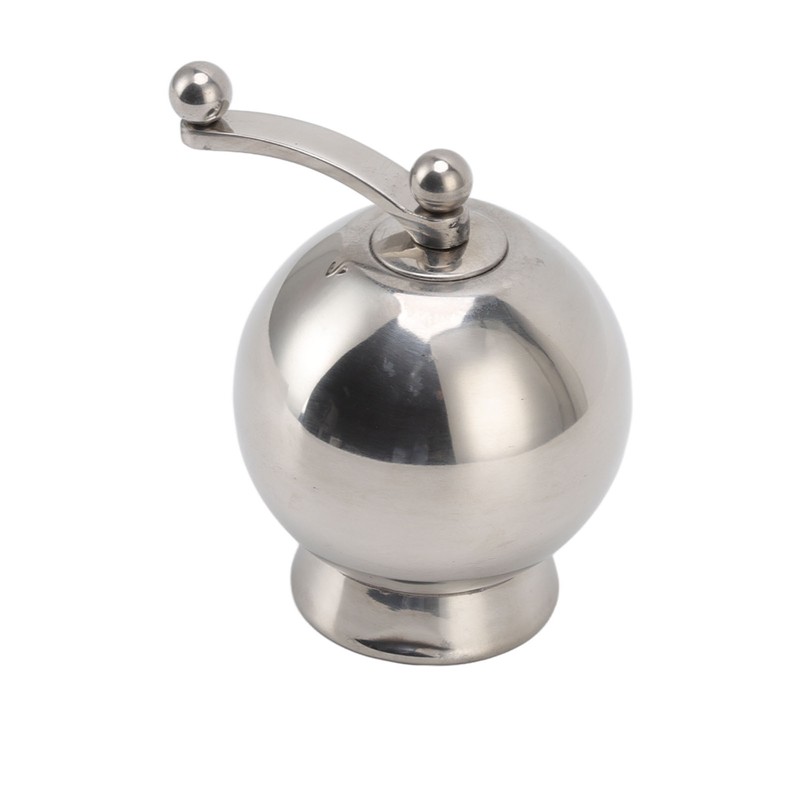 Pepper Grinder with Long Crank 304 Stainless Steel Round Hand