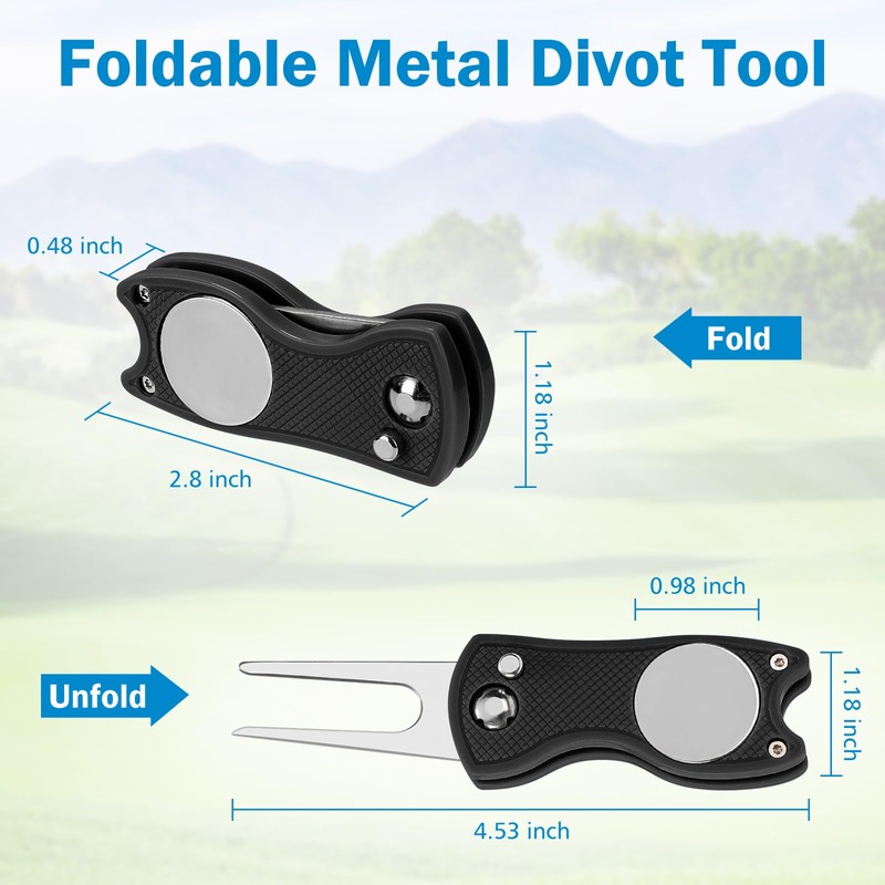 3 in 1 Golf Cleaning Kit, Microfiber Golf Towel with