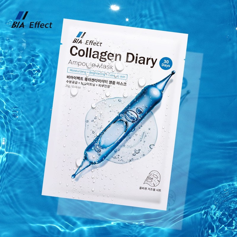 B.I.Effect Collagen Diary Ampoule Mask 25g, 1 piece, 100 units