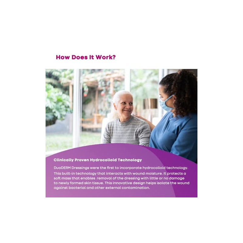 Convatec DuoDERM Extra Thin Dressing, Square, 6" x 6", 10