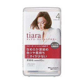 資生堂 ティアラ クリームヘアカラー 4 やや明るい栗色【3個セット】