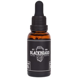 Blackbeard Serum para Barba y Cabello, Fórmula Fuerte 10% con Cafeína y Aceites Esenciales, Gotero 30ml, Negro, Ayuda al Cuero Cabelludo Blackbeard