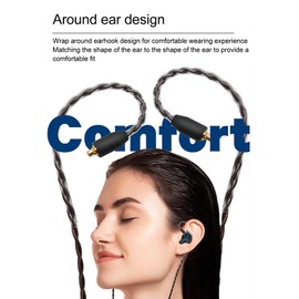 Earphone Replacement Cable for IE100 Pro IE400 Pro IE500 Pro Earphones, 3.5mm Stereo Plug Headphone Sound Cable, Lossless Sound Quality, Gold Plated Plug, 3.9 Feet