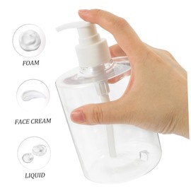 Outanaya 4pcs Refillable Soap Dispensers Pump Lotion Bottles for Shampoo Body Wash and Liquid Soap for Home Bathroom and Hotel Use