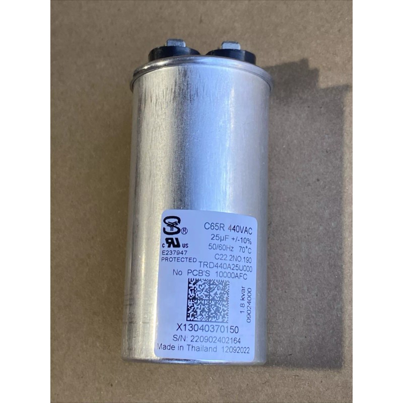 Unbranded C65R-440VAC 25uF 50/60HZ C222NO.190 OVAL CAPACITOR New