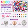 Rhinestones for Bedazzling Kit, 40000Pcs Multi-Color 3mm Resin Flatback Gems