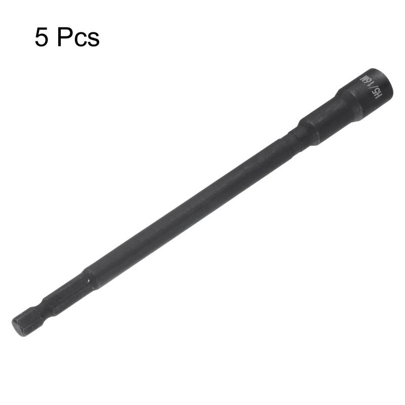 sourcing map 5Pcs Magnetic Nut Driver 5/16" x 1/4" Long