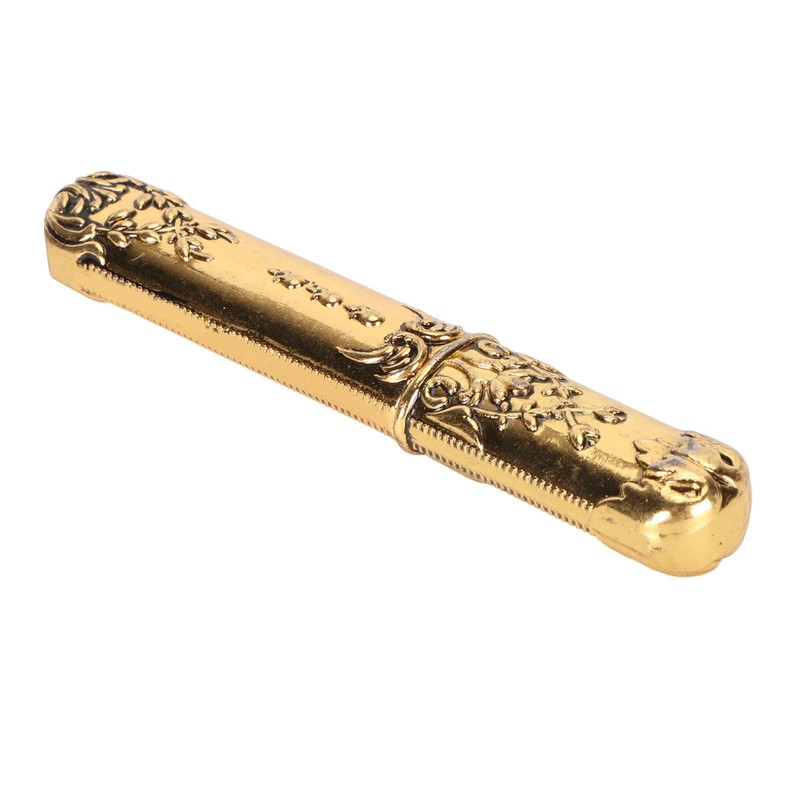 Vintage Needle Case Engraved Stereoscopic Pattern Stylish Sewing Needles Storage
