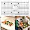 Chilinii 24" x 12" Stainless Steel Sink Protector - Large