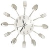 vidaXL Wall Clock with Spoon Fork Design Decorative Wall Clock