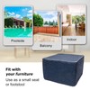 20x14 In Outdoor Square Ottoman – Lightweight Patio Ottoman Footrest
