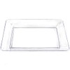 Bluesky Trading Clear Plastic Rectangular Serving Tray - Pack Of