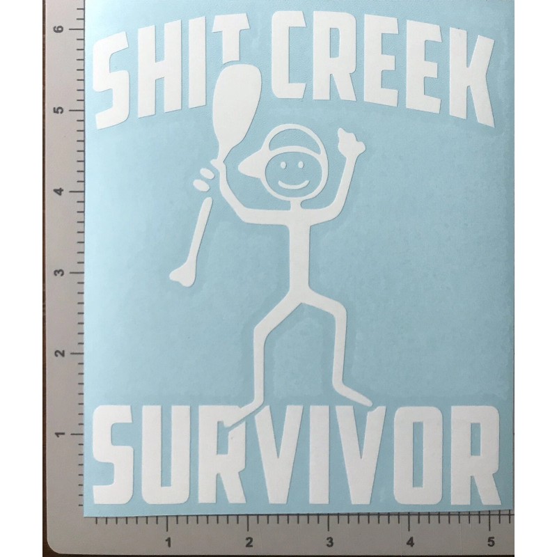 Egl Sh** CREEK SURVIVOR oval decals 6” FREE SHIPPING