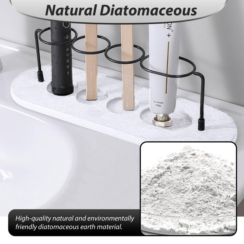 Volminex Toothbrush Holders for Bathrooms, White