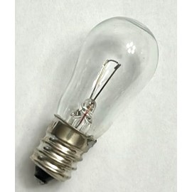 WR02X12208 Light Bulb Refrigerator Ice & Water Dispenser Light Bulb 6 watt, 12V, 1-7/8" Length Clear Compatible with GE