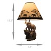 Elephants on Expedition Sculptural Table Lamp w/Decorative Shade