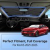 Windshield Sun Shade Umbrella for Kia K5 2021-2025, Foldable Car