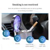 Dickno Car Ashtray with Blue LED Light, Smell Proof Smokeless