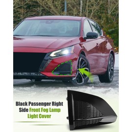 Vudajuley Right Side Front Fog Light Cover Fit for Nissan Altima 2023 2024 Replace 622569HF0B NI1039190