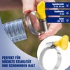 Poppstar 10x Hose Clamps with Wing Nut Stainless Steel Clamping