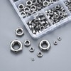 341 Pcs Hex Nut Assortment Set, Self-Locking Lock Nuts, Captive