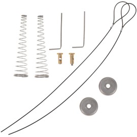 WHAMVOX 2Sets Gate Latch Cable Pull Kit Gate Latch for Fences Includes Springs and Cable Pulls for Easy Gate Operation for Garden and Backyard Use