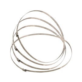 4 Pieces Large Size 700mm / 27.5inch Metal Hose Clips Stainless Steel Pipe Clamps Duct Clamps Adjustable for Securing Hoses and Pipes Tube