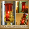 FoldTier 10" Sanctuary Globe Red Glass Church Sanctuary Light Holders