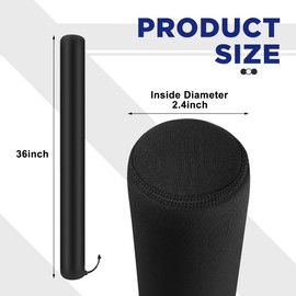 DECOHS 36 Inch Boat Trailer Guide Pole Cover- Neoprene Boat Trailer Guide Protective Cover- Heavy Duty Marine Trailer Guide Poles Cover for Jet Ski Boat Sailboat Trailer (Set of Two)