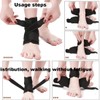 Ankle Brace, Pack of 2 Adjustable Ankle Bandages, Adjustable Ankle