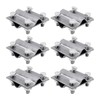 1/2" Line Rail Clamp for Chain Link Fence, Greenhouse Cross